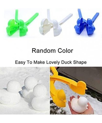 4PCS Duck Shape Snowball Maker Upgrade Thicken Snowball Maker Clip Set for Kids Outdoor Play Snow Clip Toys Sand Mold Tool (R...