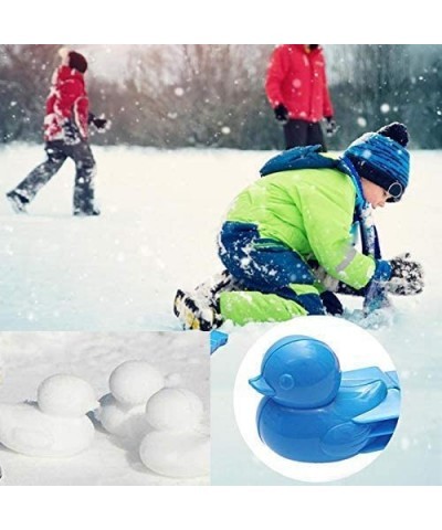 4PCS Duck Shape Snowball Maker Upgrade Thicken Snowball Maker Clip Set for Kids Outdoor Play Snow Clip Toys Sand Mold Tool (R...