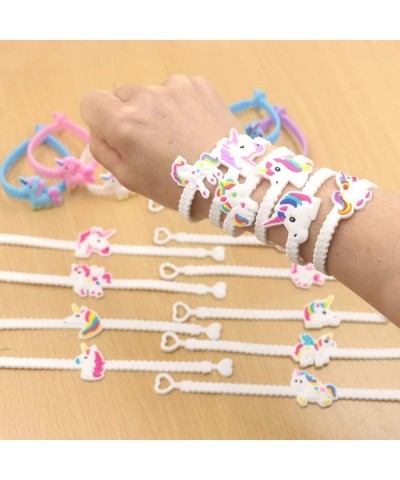 90PCs Unicorn Party Favors pack with stampers hairpin Bracelets Headbands Keychains Rings Tattoo Fillers Goodie Bag Fillers C...