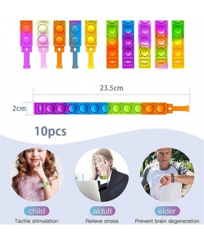 20 Pcs Pop Fidget Bracelet Stress Relief Wristband Fidget Toys Push Pop Bubble Sensory Fidget Hand Finger (20Pcs) $16.23 Fidg...