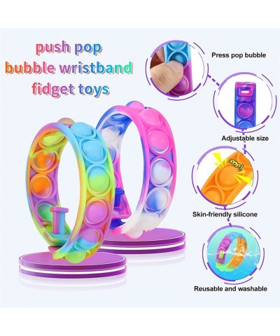 20 Pcs Pop Fidget Bracelet Stress Relief Wristband Fidget Toys Push Pop Bubble Sensory Fidget Hand Finger (20Pcs) $16.23 Fidg...