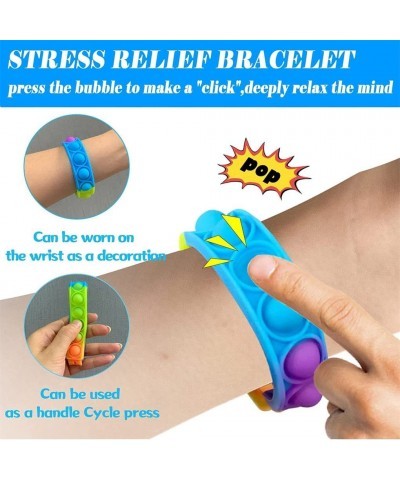 20 Pcs Pop Fidget Bracelet Stress Relief Wristband Fidget Toys Push Pop Bubble Sensory Fidget Hand Finger (20Pcs) $16.23 Fidg...