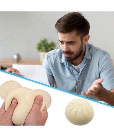 Dumpling Squishy Steamed Stuffed Bun Simulation Decompression Toy Dumpling Stress Ball with A Mini Steamer Bao Bun Fidget Str...