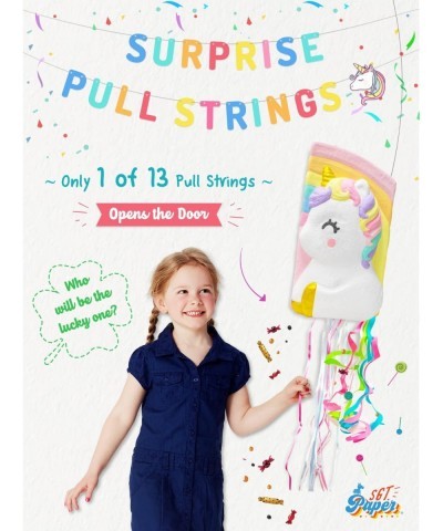 Unicorn Pinata with Pull Strings - Fun Birthday Game for Boys & Girls - Beautiful Unicorn Party Decoration $58.56 Piñatas