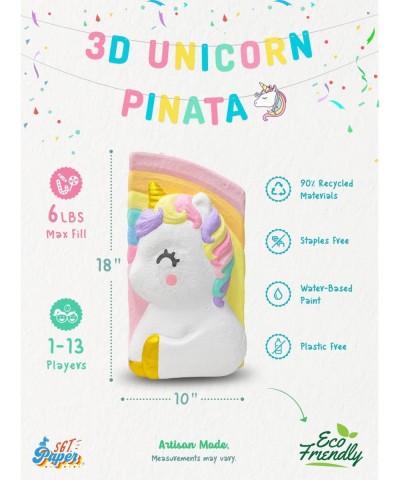 Unicorn Pinata with Pull Strings - Fun Birthday Game for Boys & Girls - Beautiful Unicorn Party Decoration $58.56 Piñatas