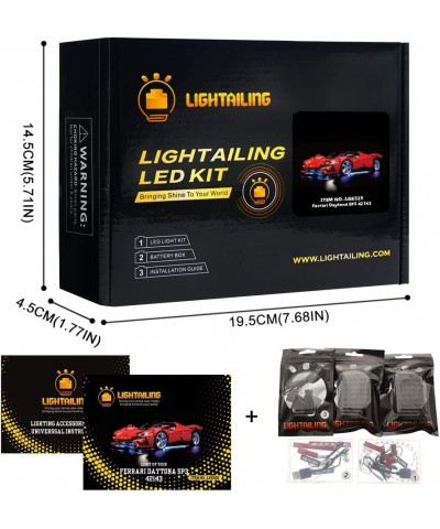 Light for Lego-42143 Ferrari Daytona SP3 - Led Lighting Kit Compatible with Lego Building Blocks Model - NOT Included The Mod...