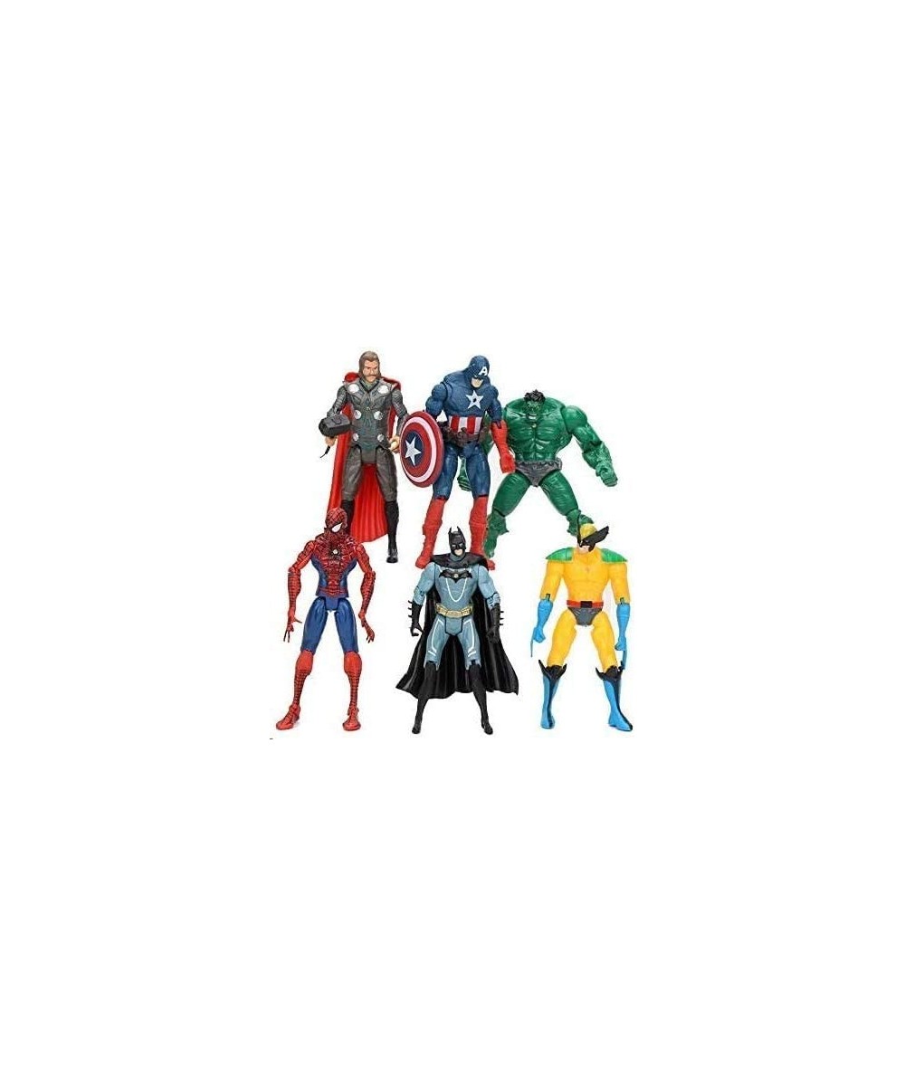 Superhero Action Figures/6 PCS Action Figure Set Spiderman Superman Hulk Thor Ironman Captain America PVC Figures Toys Hero C...