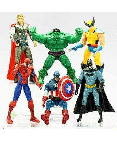 Superhero Action Figures/6 PCS Action Figure Set Spiderman Superman Hulk Thor Ironman Captain America PVC Figures Toys Hero C...