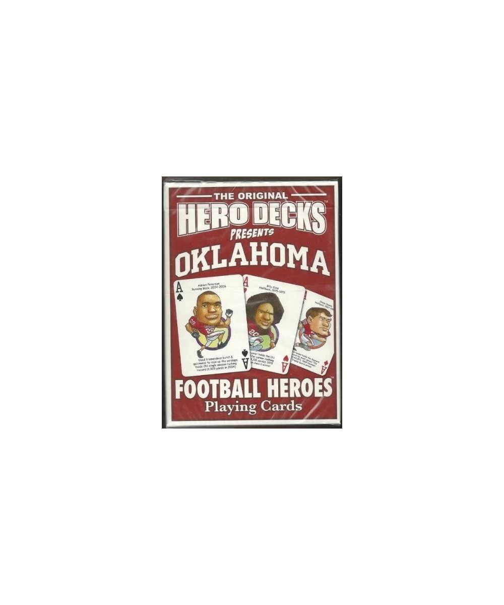 Oklahoma Hero Decks Football Heroes Playing Cards $20.99 Trading Cards & Accessories