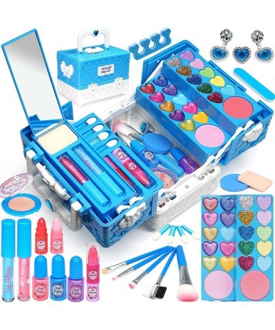 Kids Makeup Kit for Girl - Kids Makeup Kit Toys for Girls 48Pcs Washable Real Make-up Kit Toy for Little Girls Toddler Make u...