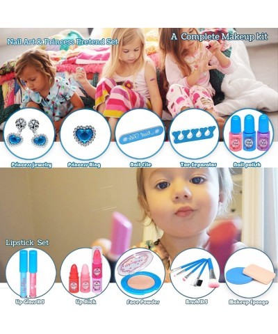 Kids Makeup Kit for Girl - Kids Makeup Kit Toys for Girls 48Pcs Washable Real Make-up Kit Toy for Little Girls Toddler Make u...