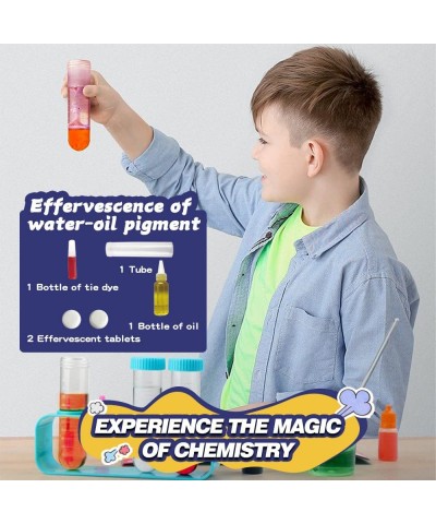 Kids Science Kit - 4 Science Experiments - Erupting Volcanos|Grow Crystal Tree|Fake Snow|Effervescence of Water-Oil Pigment D...