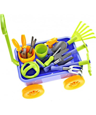 Garden Wagon & Tools Toy Set Premium 15Piece Gardening Tools & Wagon Toy Set – Sturdy & Durable - Top Yd Beach Sand Garden To...