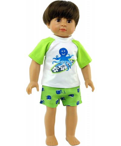 Boy’s Surfing Octopus Rash Guard and Swim Trunks Set Made for 18 inch Dolls $23.04 Doll Accessories