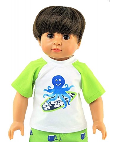 Boy’s Surfing Octopus Rash Guard and Swim Trunks Set Made for 18 inch Dolls $23.04 Doll Accessories