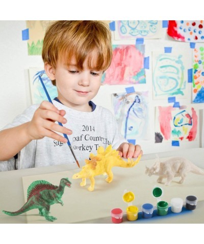 NEOWOWS Kids Crafts and Arts Supplies Set Painting Kit Decorate Your Own Dinosaur Figurines DIY Dinosaur Arts Crafts 3D Paint...