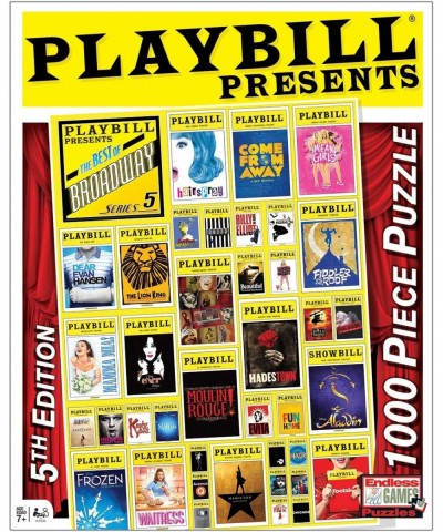 Playbill Broadway Cover - 1000 Piece Jigsaw Puzzle $21.34 Jigsaw Puzzles