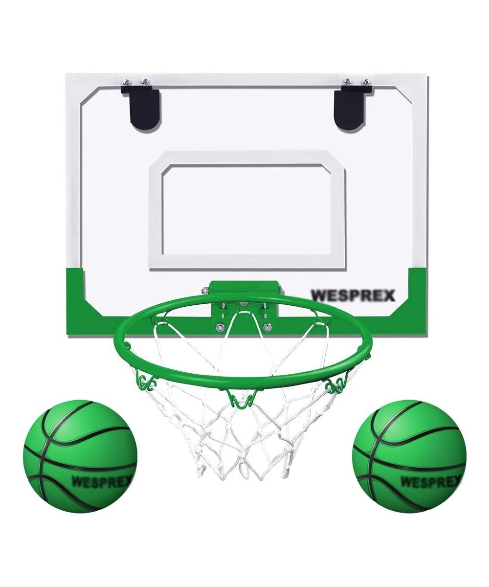 Indoor Mini Basketball Hoop Set for Kids with 2 Balls 16" x 12" Basketball Hoop for Door Wall Living Room and Office Use with...