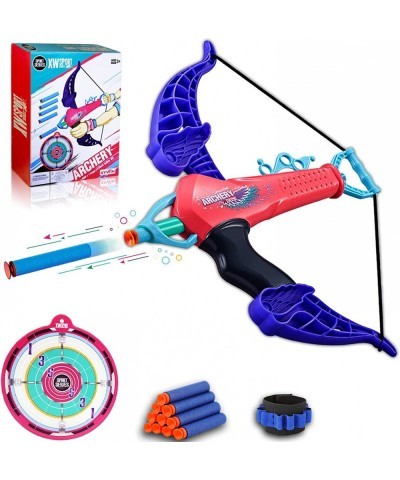 Bow and Arrow for Girls Archery Toy Set Outside Outdoor Toys Family Games Sports Toys Gifts Ideas for Kids Safety Foam Bullet...