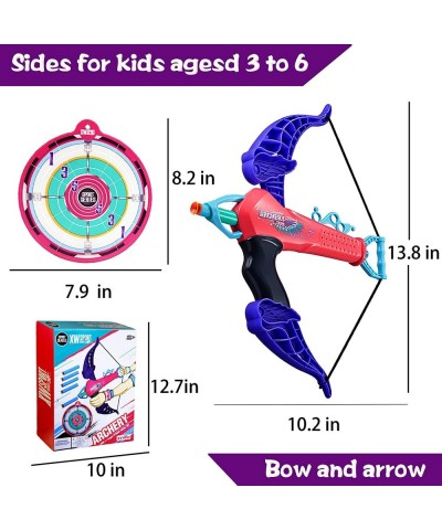 Bow and Arrow for Girls Archery Toy Set Outside Outdoor Toys Family Games Sports Toys Gifts Ideas for Kids Safety Foam Bullet...