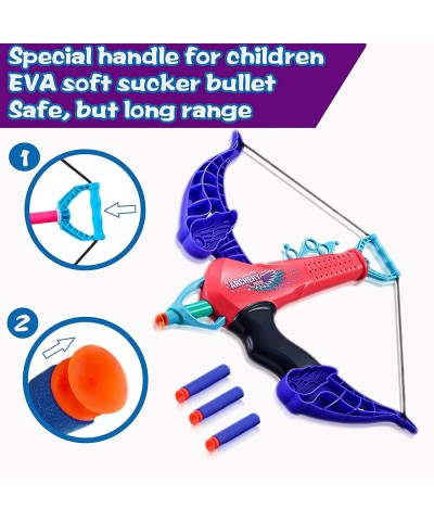 Bow and Arrow for Girls Archery Toy Set Outside Outdoor Toys Family Games Sports Toys Gifts Ideas for Kids Safety Foam Bullet...