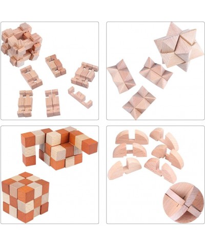 Brain Teaser Puzzle for Kids Adults Puzzle Games Wooden and Metal 3D Unlock Interlocking Puzzle Educational Toy 28Pcs $48.65 ...