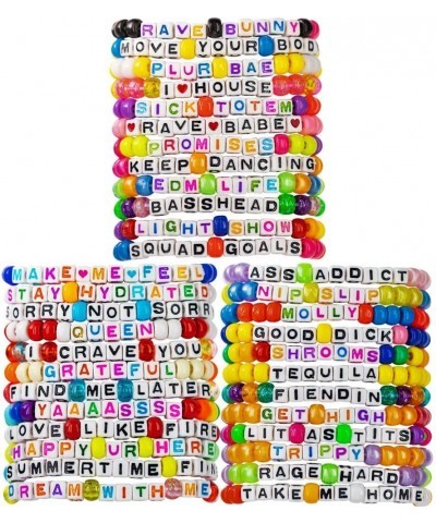 Mega Pack Rave Bracelets (36-Pack) | handmade PLUR accessory for EDM music festival outfits | Wear stylish colors & authentic...