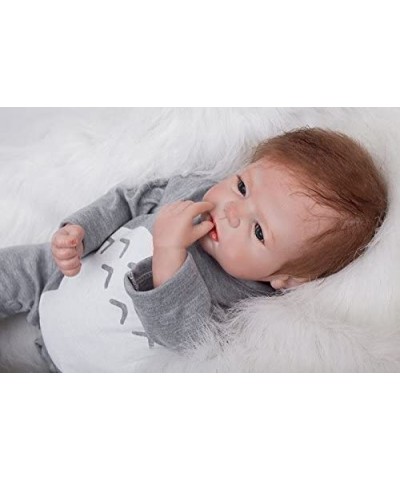 22'' Reborn Baby Dolls Silicone Boys That Look Real Lifelike Toddler Live Babies Girls Realistic Eyes Open Cheap $73.79 Dolls