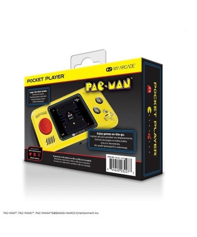 My Arcade Pocket Player Handheld Game Console: 3 Built In Games Pac-Man Pac-Panic Pac-Mania Collectible Full Color Display Sp...