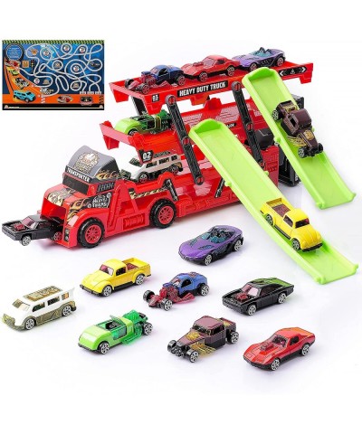 Toy Trucks for 3 4 5 Year Old Boys Truck Vehicle Carrier Transporter Toys Set for Kids Race Cars for Kids Ages 3-5 Birthday P...