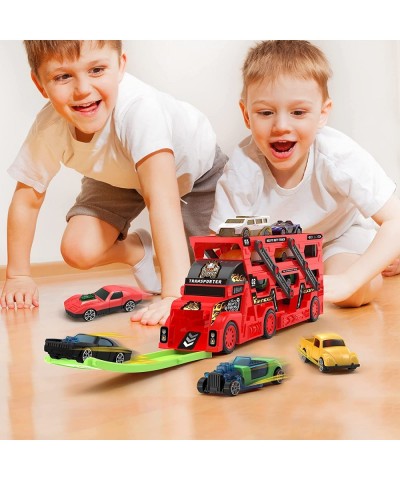 Toy Trucks for 3 4 5 Year Old Boys Truck Vehicle Carrier Transporter Toys Set for Kids Race Cars for Kids Ages 3-5 Birthday P...