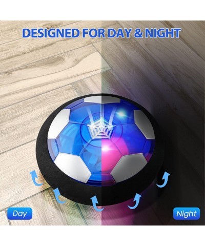 3-in-1 Hover Hockey Soccer Ball Set for Kids Rechargeable Led Lights Floating Air Football for Indoor Outdoor Sports Toys Gif...