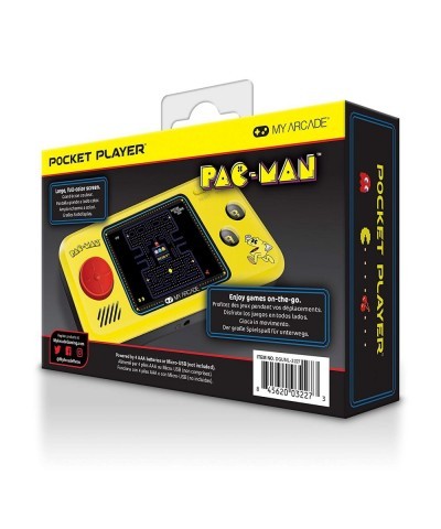 My Arcade Pocket Player Handheld Game Console: 3 Built In Games Pac-Man Pac-Panic Pac-Mania Collectible Full Color Display Sp...