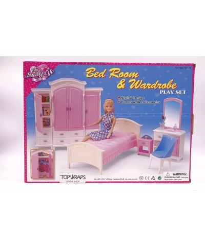 My Fancy Life Bed Room & Wardrobe Doll Furniture Play Set $48.73 Dollhouse Accessories