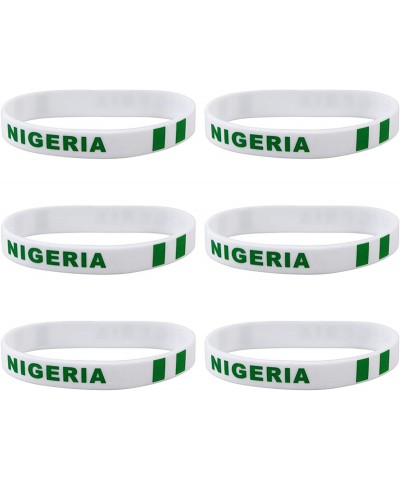 Inspirational Silicone Wristband Rubber Bracelet Fashion Sports Bracelet Unisex Teen Adult Pack of 6 (Nigeria) $16.67 Kids' D...