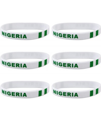 Inspirational Silicone Wristband Rubber Bracelet Fashion Sports Bracelet Unisex Teen Adult Pack of 6 (Nigeria) $16.67 Kids' D...