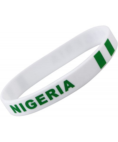 Inspirational Silicone Wristband Rubber Bracelet Fashion Sports Bracelet Unisex Teen Adult Pack of 6 (Nigeria) $16.67 Kids' D...