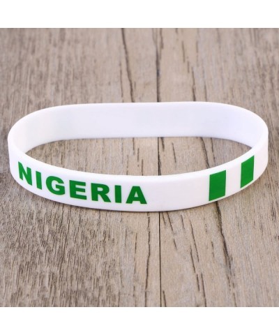 Inspirational Silicone Wristband Rubber Bracelet Fashion Sports Bracelet Unisex Teen Adult Pack of 6 (Nigeria) $16.67 Kids' D...