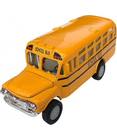 Diecast Yellow School Bus for Kids 4.75 Inch Classic School Bus Toy with Pullback Mechanism Durable Diecast Metal Party Favor...