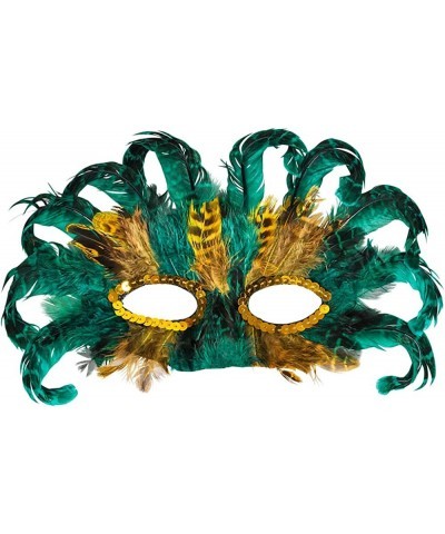 Mardi Gras Masks - (Pack of 50) Bulk Carnival Masquerade Mask Costume Party Supplies Feather Mardi Gras Decorations for Women...