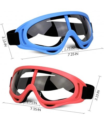 2 Pack Protective Goggles / Safety Glasses / Motorcycle Eyewear with Bandanas - Compatible with Nerf Game Battle for Kids (Re...