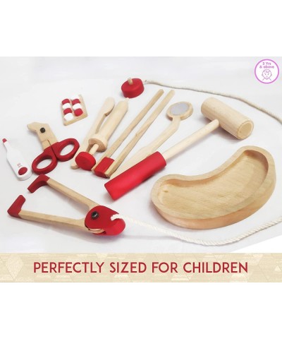 Wooden Doctor Kit for Kids Pretend Doctor Kit for Kids Medical Kit for Toddler Pretend and Play Tools (10 PC Set) $84.88 Toy ...