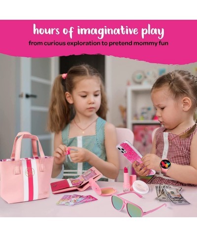 Little Beauty On The Go Pretend Play Kids Purse and Makeup Toy with Princess Pretend Makeup Smartphone Wallet Keys Credit and...