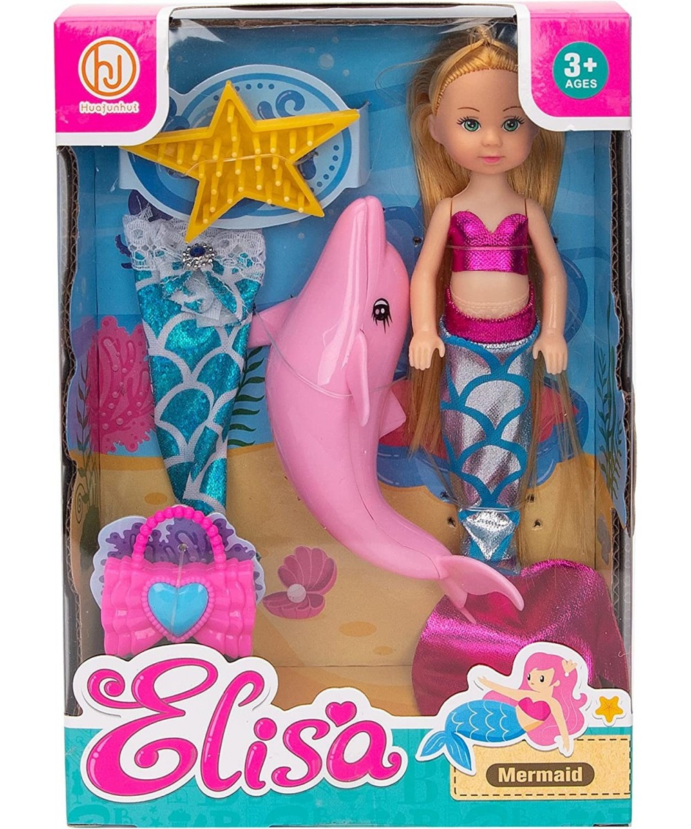 Mermaid Princess Doll with Dolphin Play Gift Set | Little Mermaid Toys with Accessories and Doll Clothes for Little Girls $33...