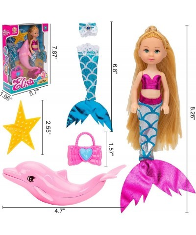 Mermaid Princess Doll with Dolphin Play Gift Set | Little Mermaid Toys with Accessories and Doll Clothes for Little Girls $33...