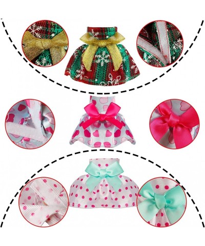 4 PCS Christmas Elf Skirts Elf Dress for Elf Doll Santa Couture Clothing for elf Christmas Accessory Set for Elf Doll（Doll No...