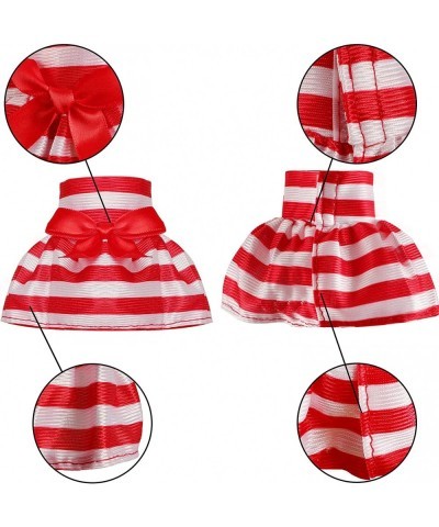 4 PCS Christmas Elf Skirts Elf Dress for Elf Doll Santa Couture Clothing for elf Christmas Accessory Set for Elf Doll（Doll No...