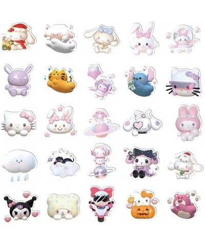 3D Kawaii Stickers 50Pcs Cartoon Stickers Cute Japanese Anime Sticker for Kids Teens Girls Adults $14.77 Kids' Stickers