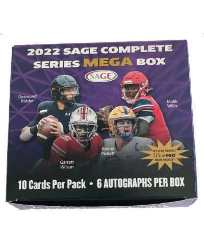 2022 Sage Football Complete Series Mega Box - 6 Autographs Per Box $99.29 Trading Cards & Accessories