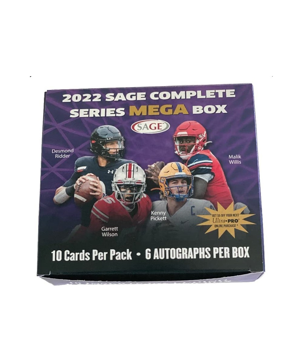 2022 Sage Football Complete Series Mega Box - 6 Autographs Per Box $99.29 Trading Cards & Accessories